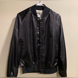 Vintage Satin Bomber Jacket
